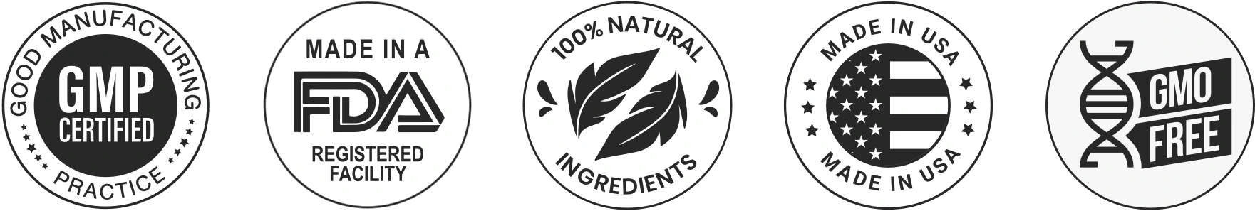 NeoGluco Natural Formula Badges